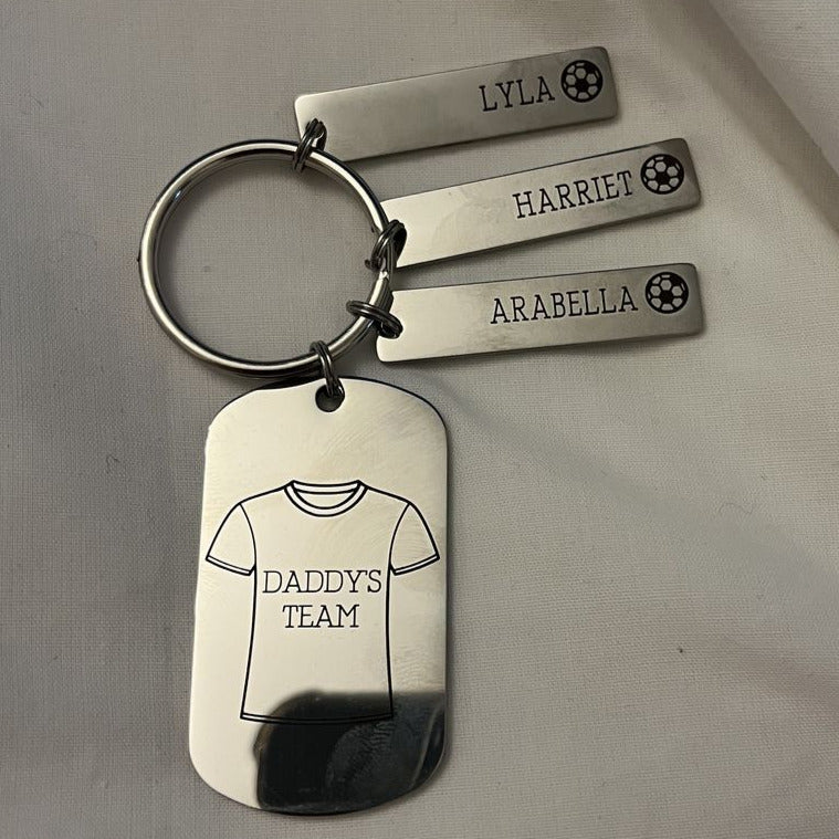 Dads Team Personalised Keyring - Image 3