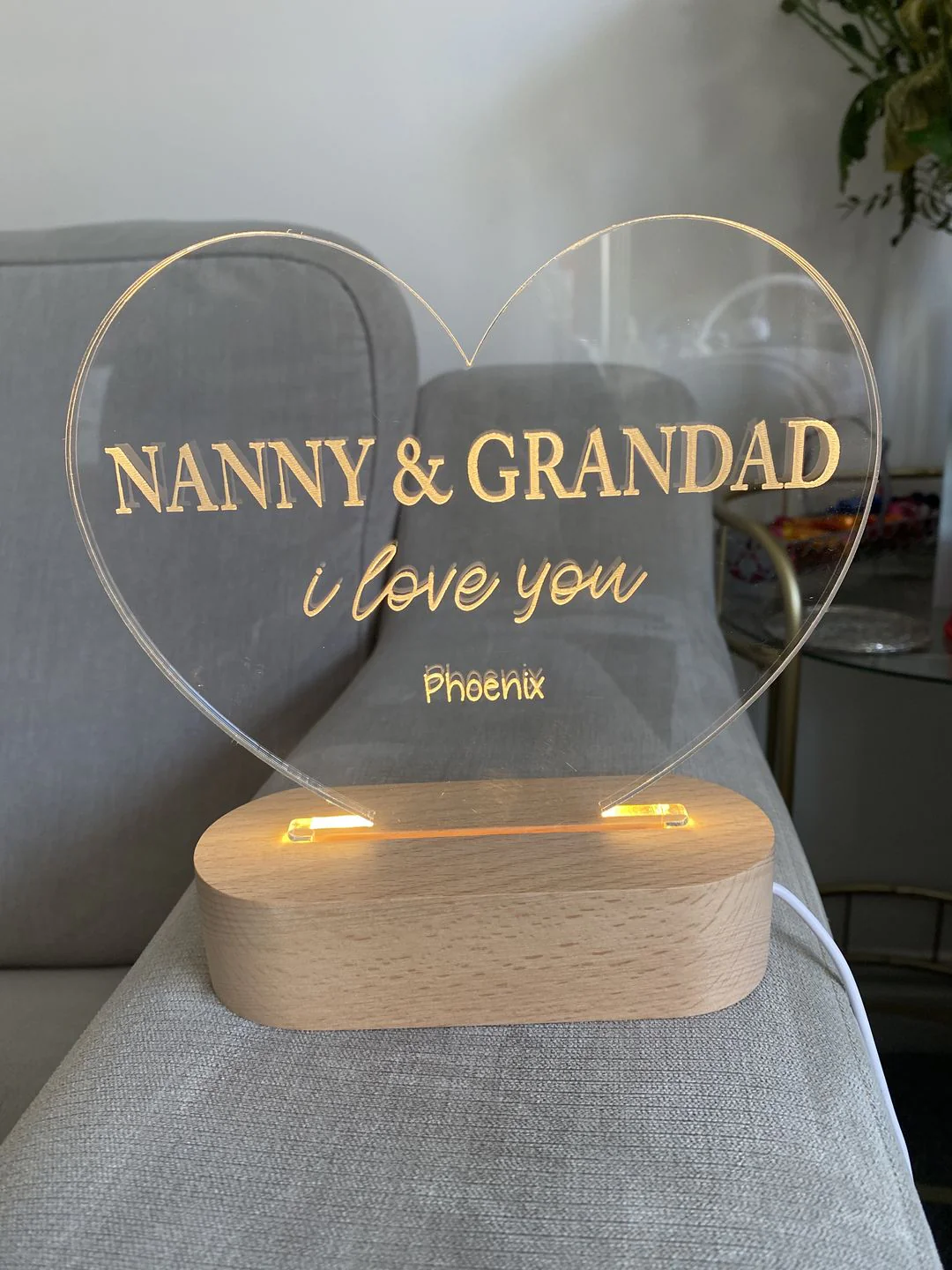 Personalised We Love You Lamp - Image 4
