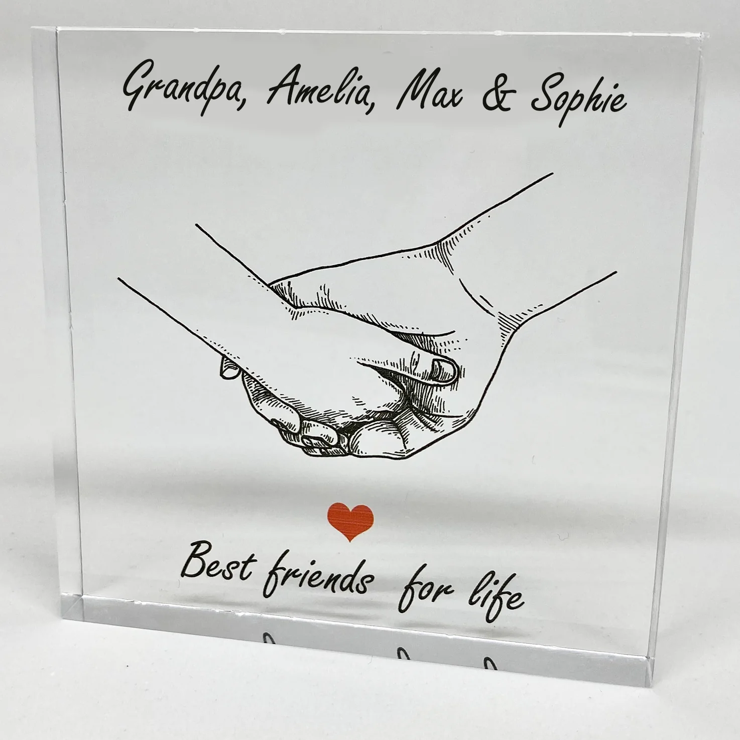 Personalised Best Friends For Life Acrylic Block - Image 3