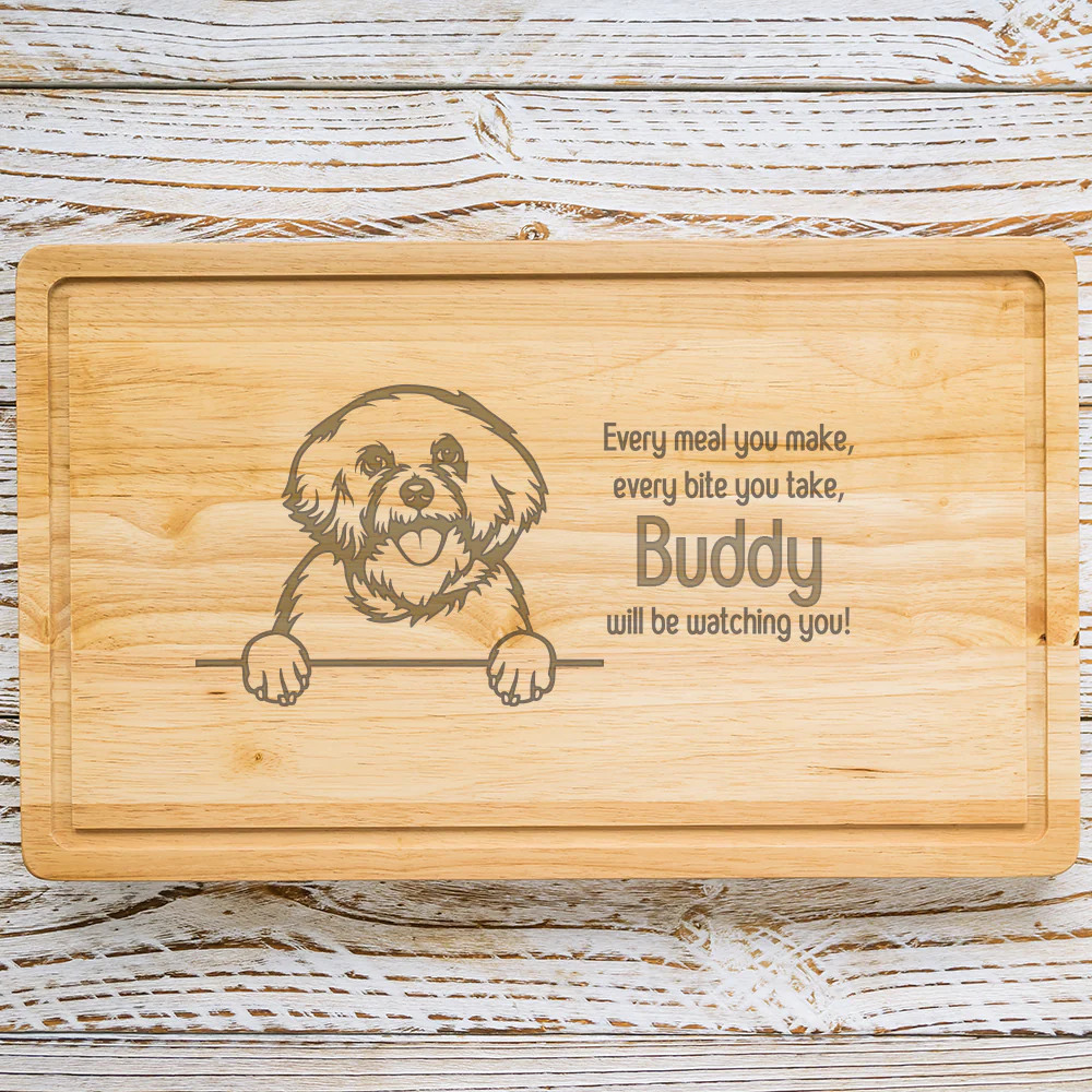 Personalised Chopping Board - Dog Breed & Name - Image 11