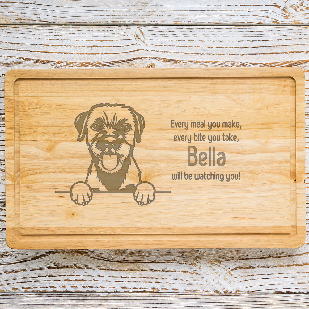 Personalised Chopping Board - Dog Breed & Name - Image 14