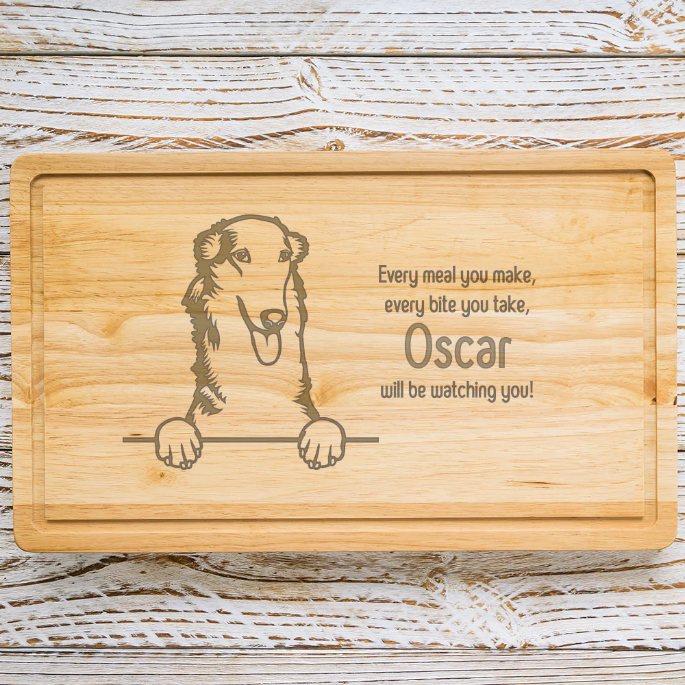 Personalised Chopping Board - Dog Breed & Name - Image 15