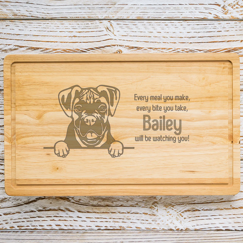 Personalised Chopping Board - Dog Breed & Name - Image 17