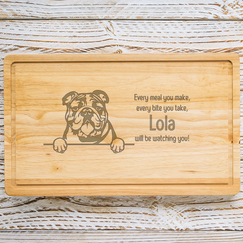 Personalised Chopping Board - Dog Breed & Name - Image 18