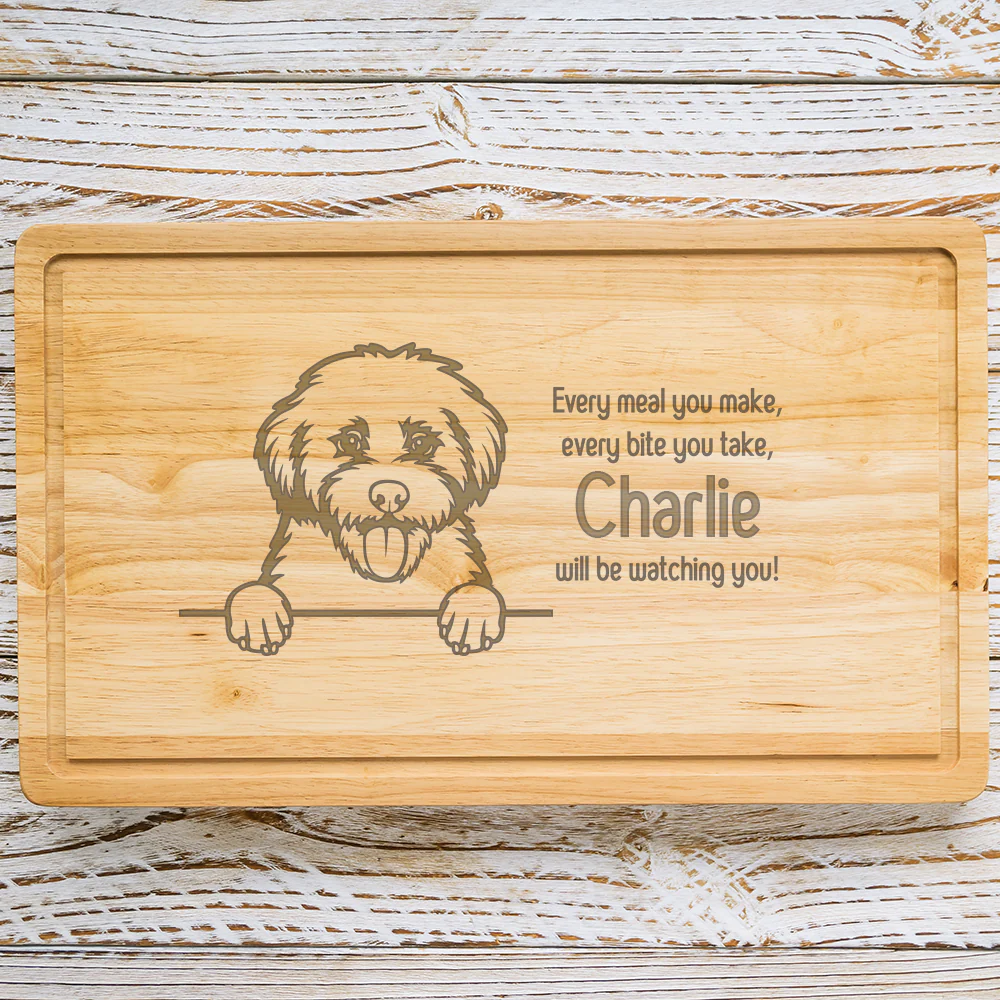 Personalised Chopping Board - Dog Breed & Name - Image 21