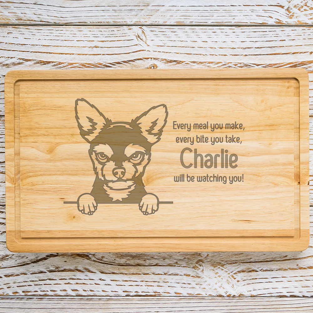 Personalised Chopping Board - Dog Breed & Name - Image 25