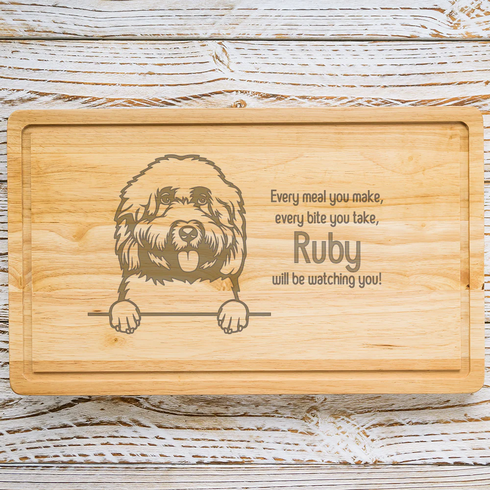 Personalised Chopping Board - Dog Breed & Name - Image 27
