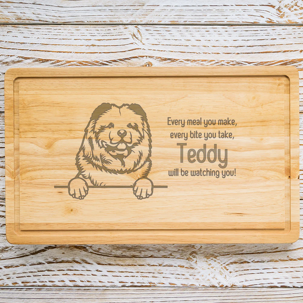 Personalised Chopping Board - Dog Breed & Name - Image 28