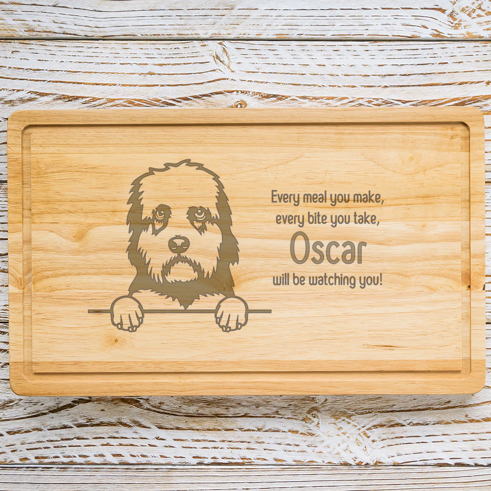 Personalised Chopping Board - Dog Breed & Name - Image 31