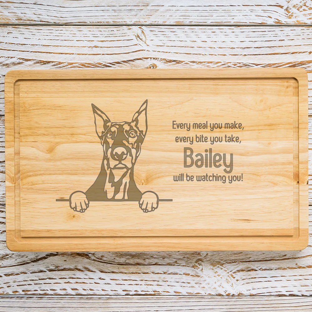 Personalised Chopping Board - Dog Breed & Name - Image 33