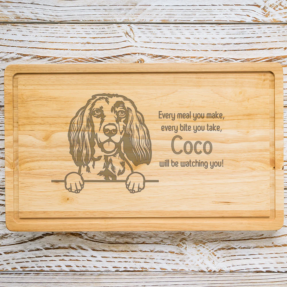 Personalised Chopping Board - Dog Breed & Name - Image 37