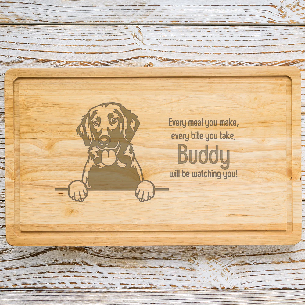 Personalised Chopping Board - Dog Breed & Name - Image 39