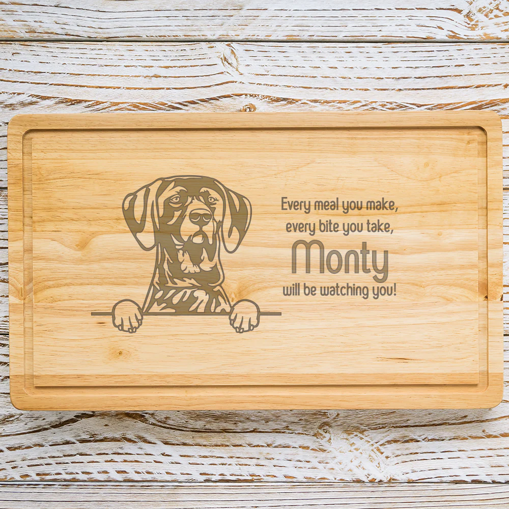 Personalised Chopping Board - Dog Breed & Name - Image 40