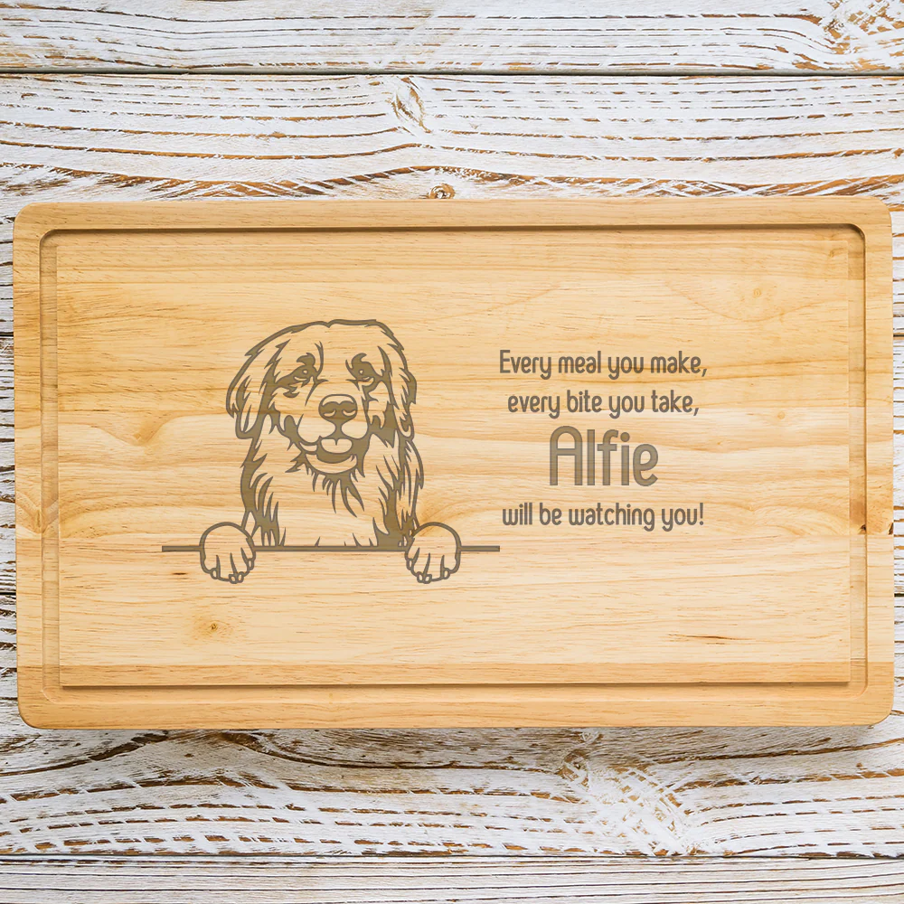 Personalised Chopping Board - Dog Breed & Name - Image 42