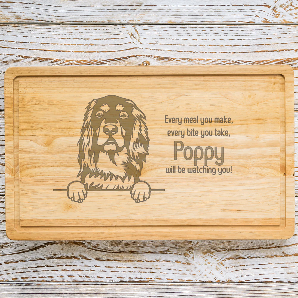 Personalised Chopping Board - Dog Breed & Name - Image 44