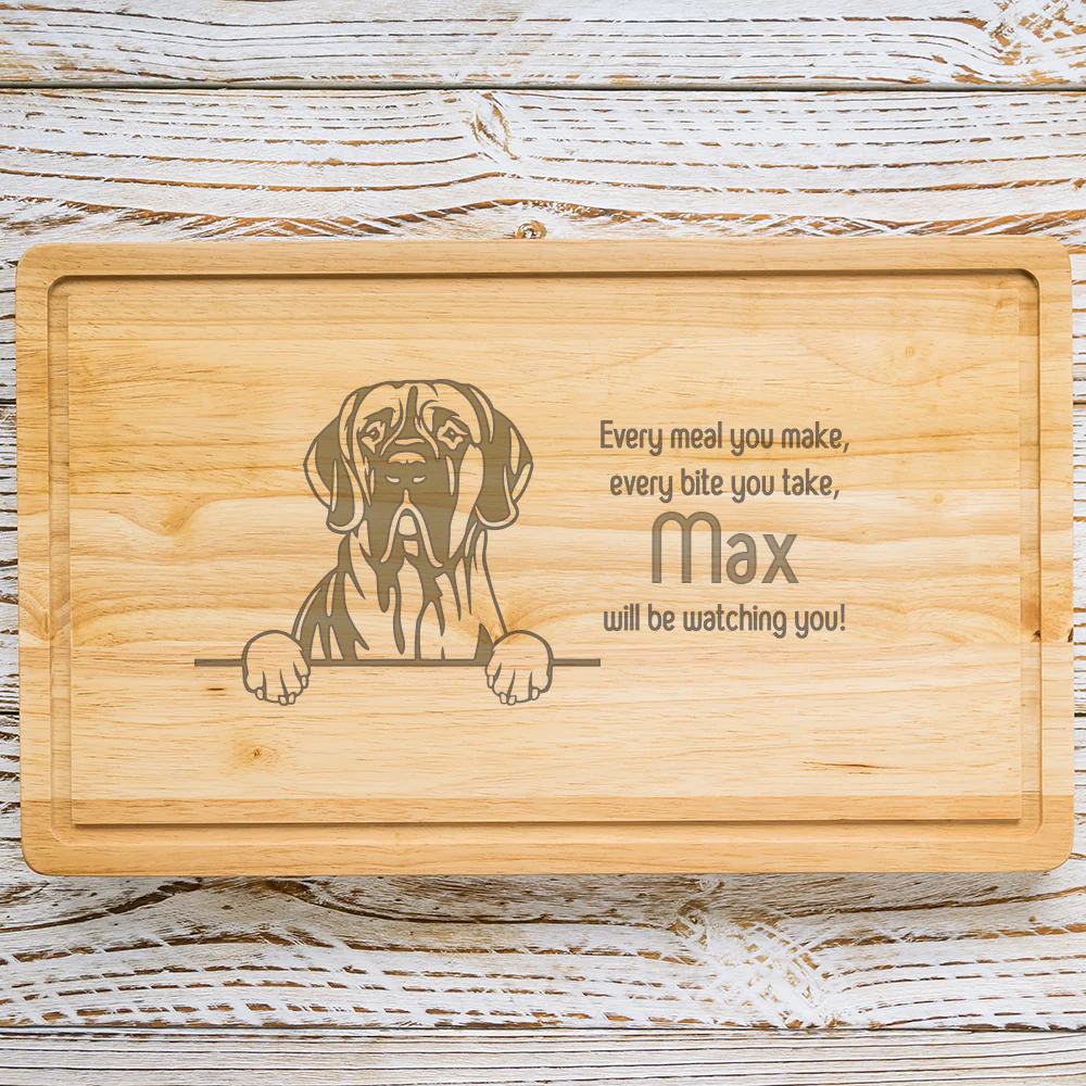 Personalised Chopping Board - Dog Breed & Name - Image 45