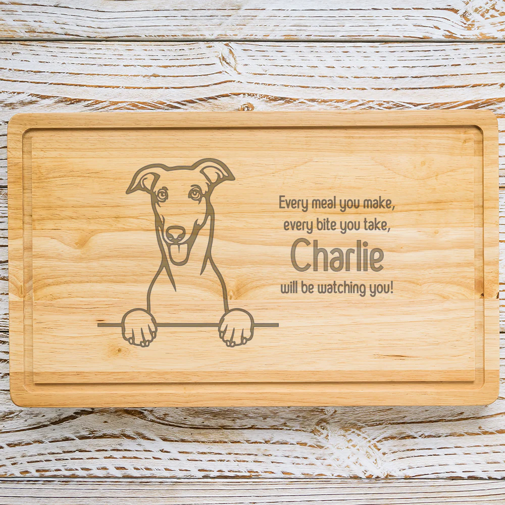 Personalised Chopping Board - Dog Breed & Name - Image 46