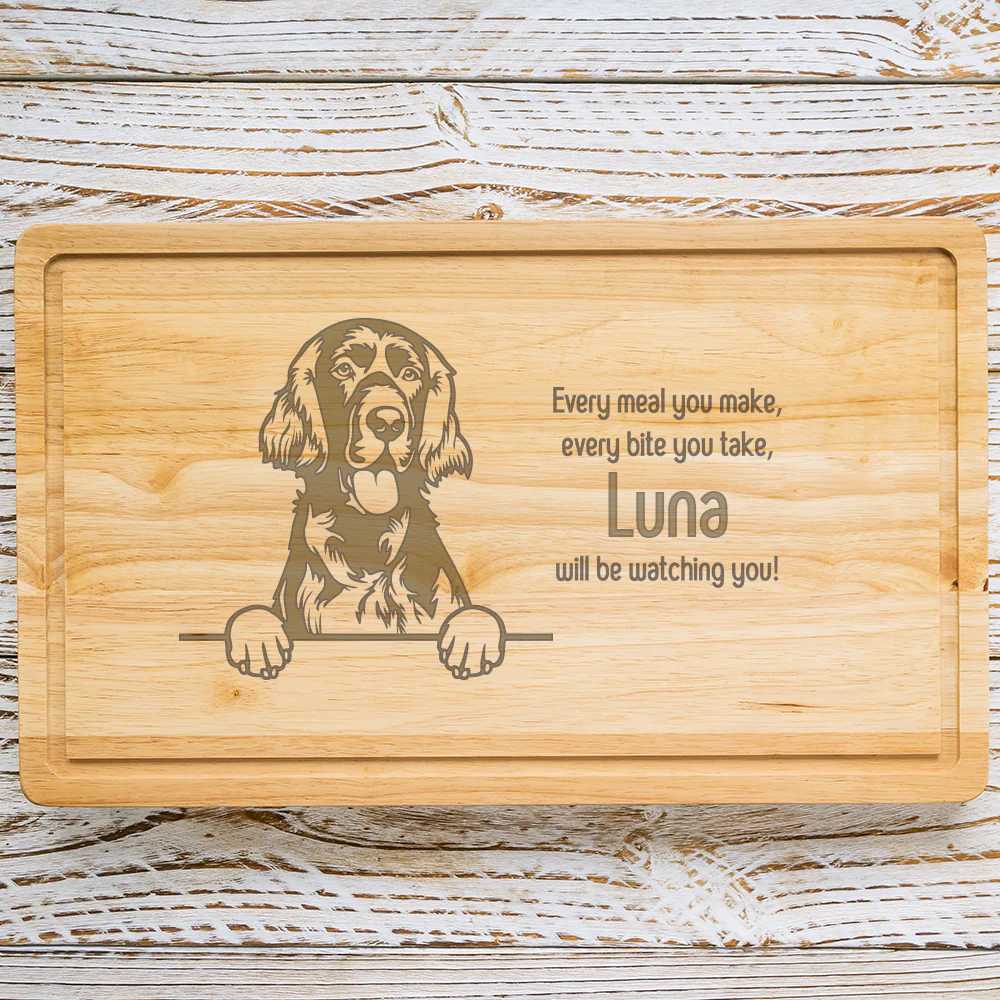 Personalised Chopping Board - Dog Breed & Name - Image 48