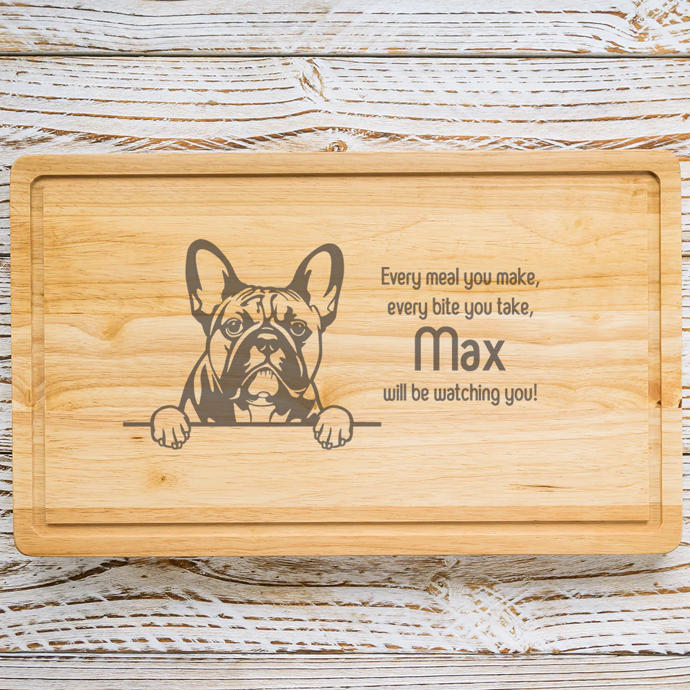 Personalised Chopping Board - Dog Breed & Name - Image 5