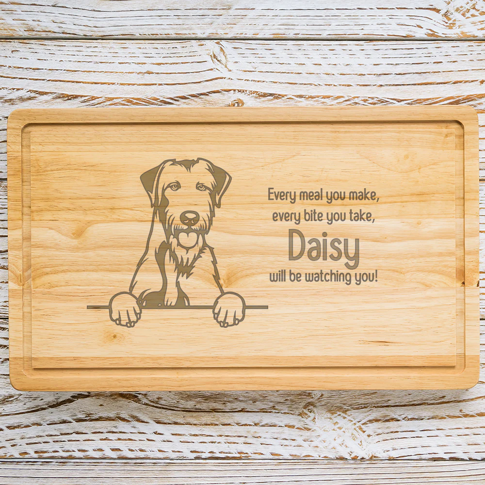 Personalised Chopping Board - Dog Breed & Name - Image 52
