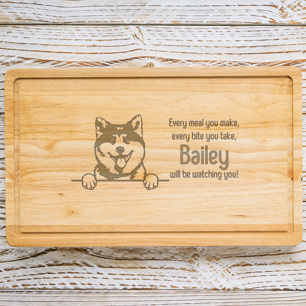 Personalised Chopping Board - Dog Breed & Name - Image 54