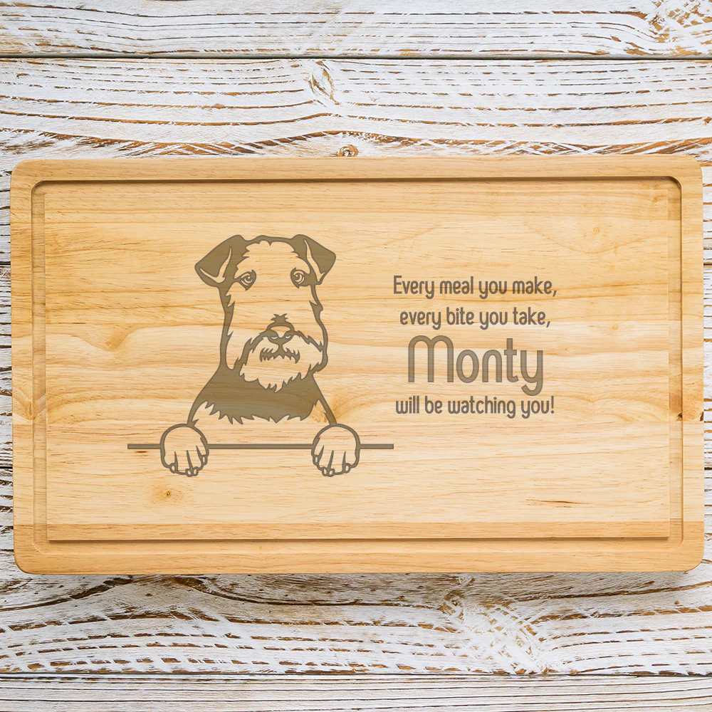 Personalised Chopping Board - Dog Breed & Name - Image 56
