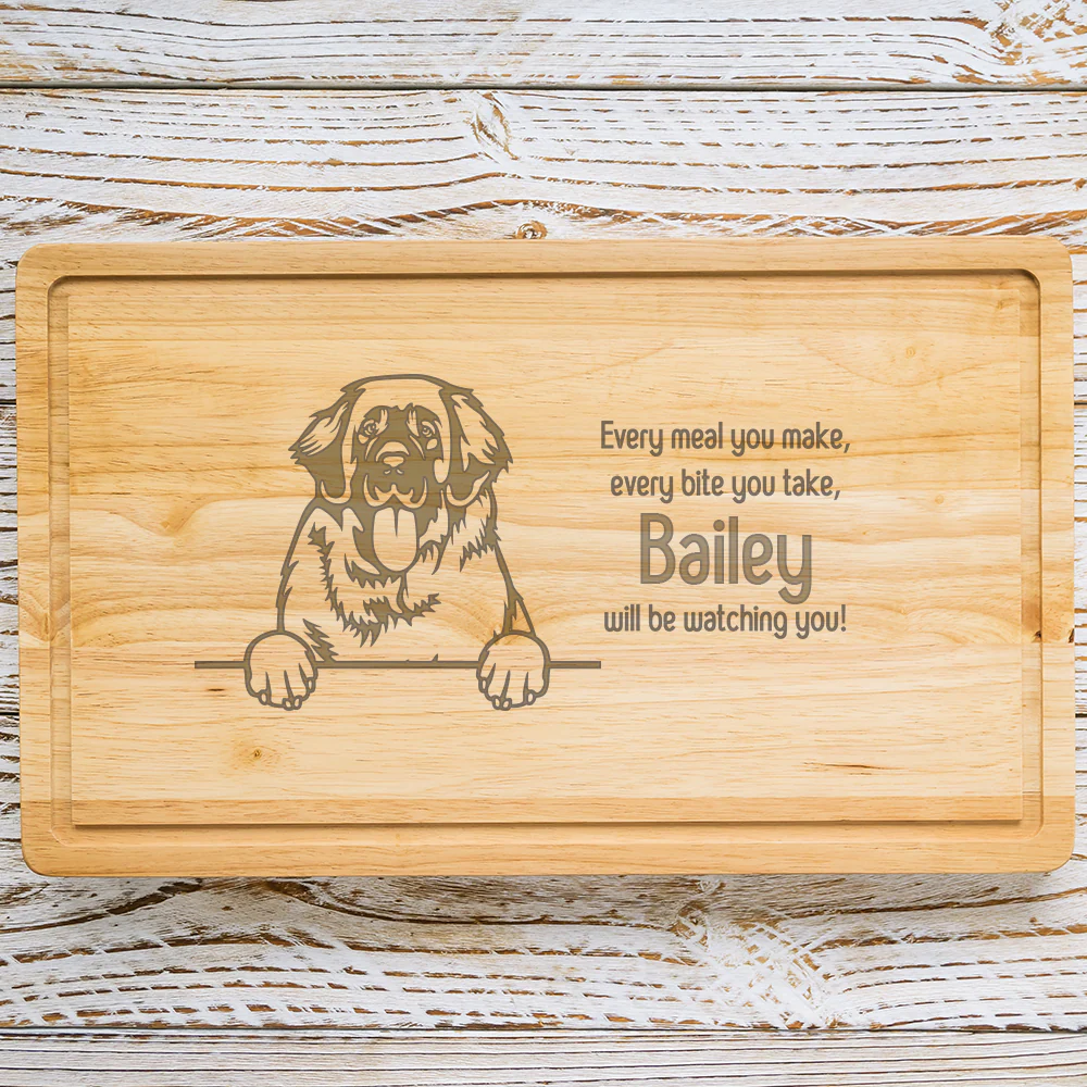 Personalised Chopping Board - Dog Breed & Name - Image 57