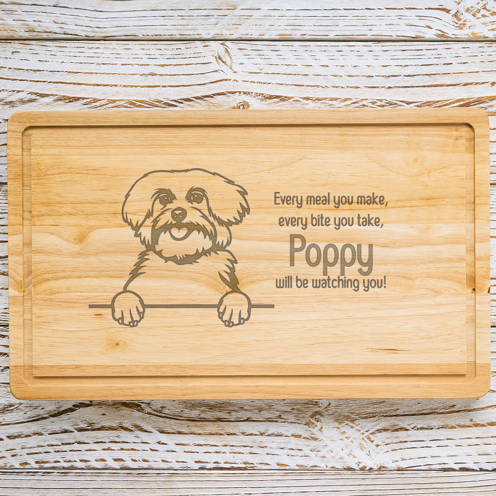 Personalised Chopping Board - Dog Breed & Name - Image 59