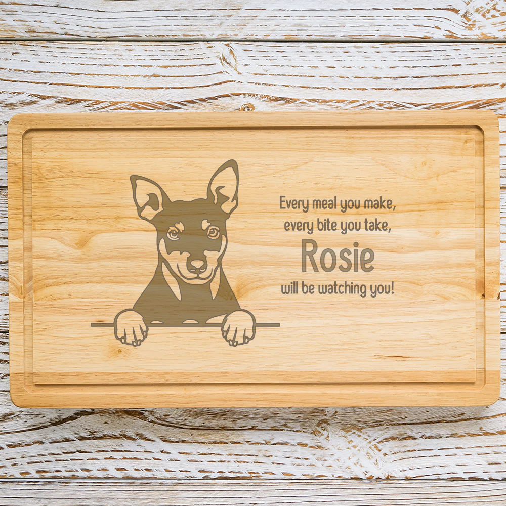 Personalised Chopping Board - Dog Breed & Name - Image 60