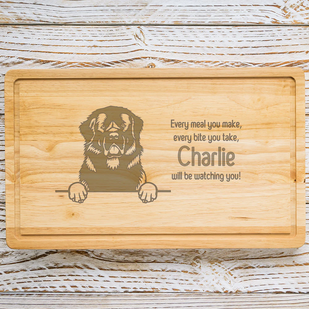 Personalised Chopping Board - Dog Breed & Name - Image 62