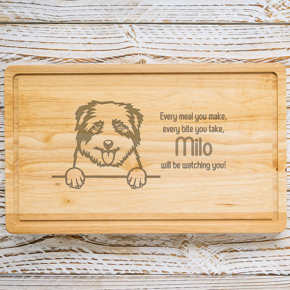 Personalised Chopping Board - Dog Breed & Name - Image 63
