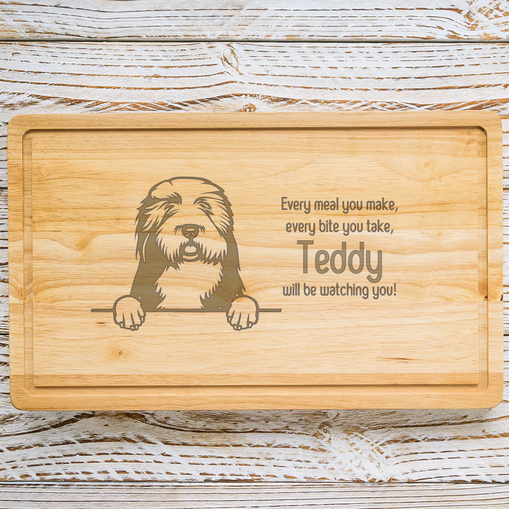 Personalised Chopping Board - Dog Breed & Name - Image 65