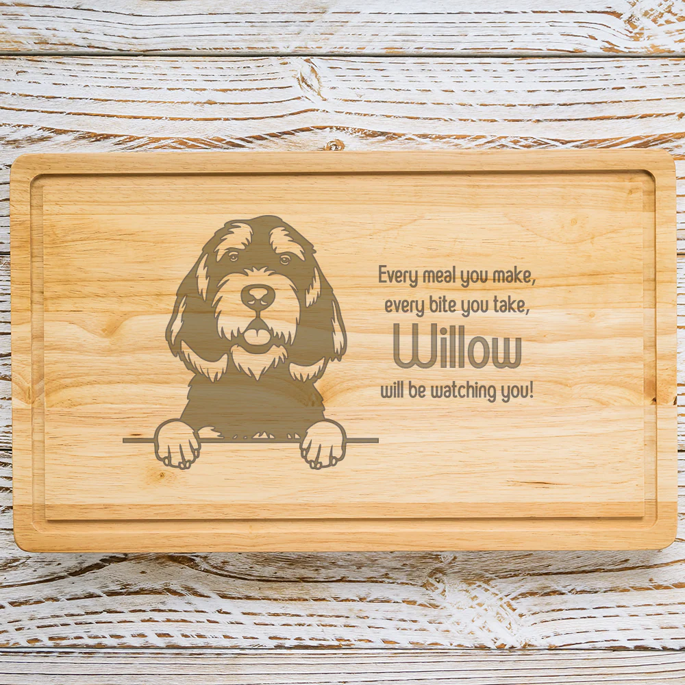 Personalised Chopping Board - Dog Breed & Name - Image 66