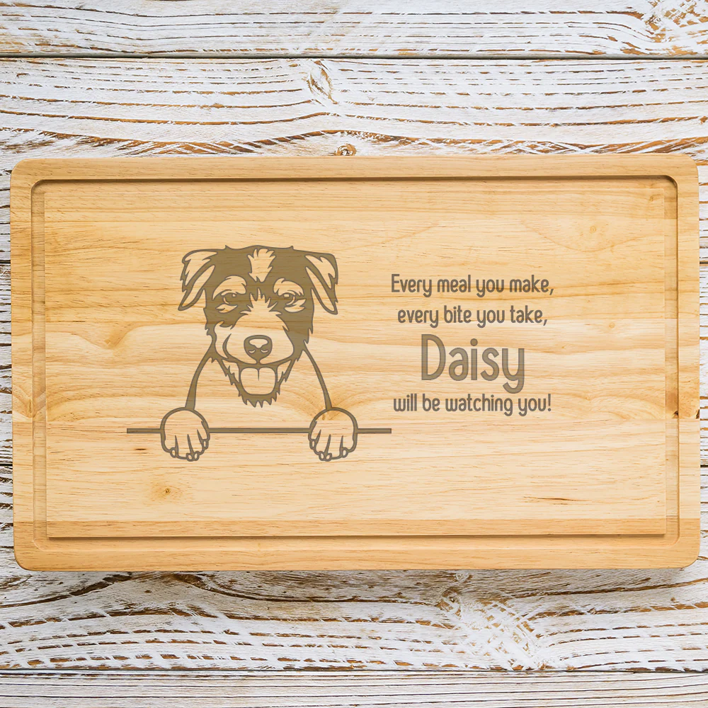 Personalised Chopping Board - Dog Breed & Name - Image 67