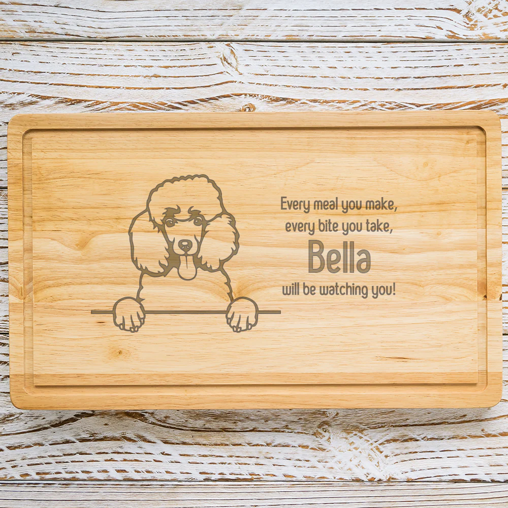 Personalised Chopping Board - Dog Breed & Name - Image 69