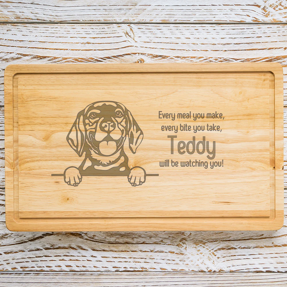 Personalised Chopping Board - Dog Breed & Name - Image 7