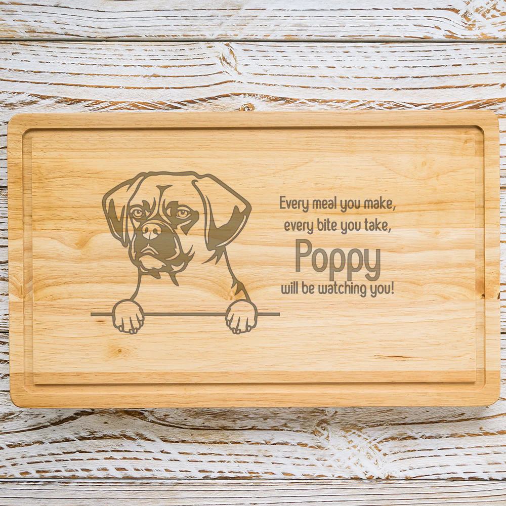 Personalised Chopping Board - Dog Breed & Name - Image 71