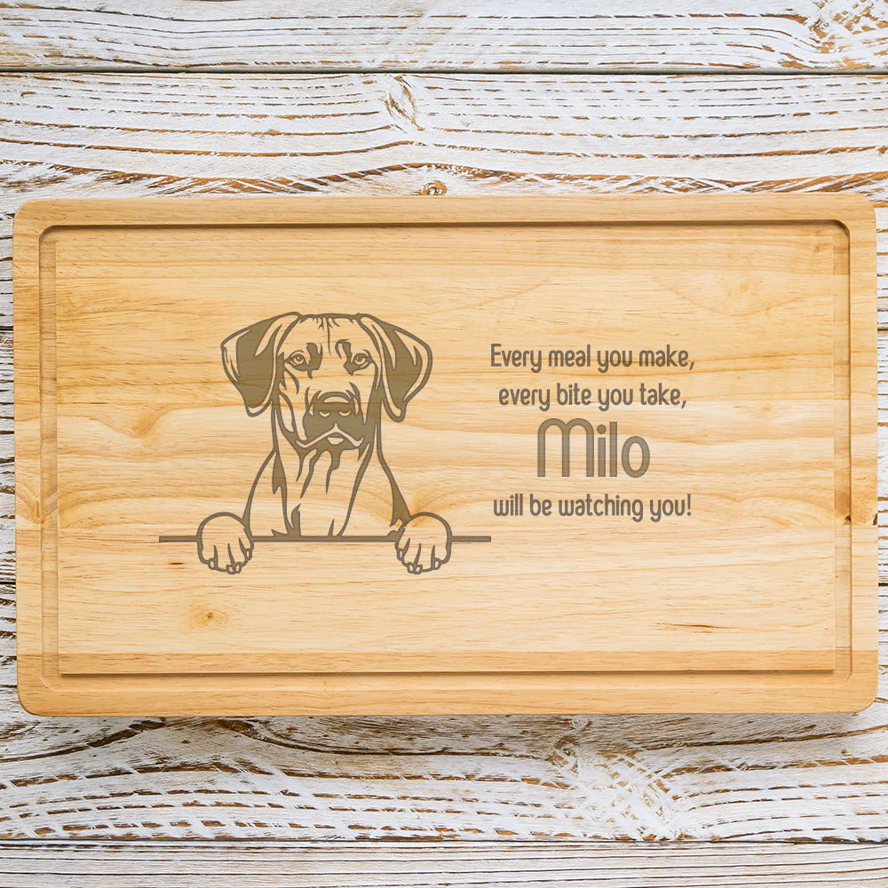 Personalised Chopping Board - Dog Breed & Name - Image 72