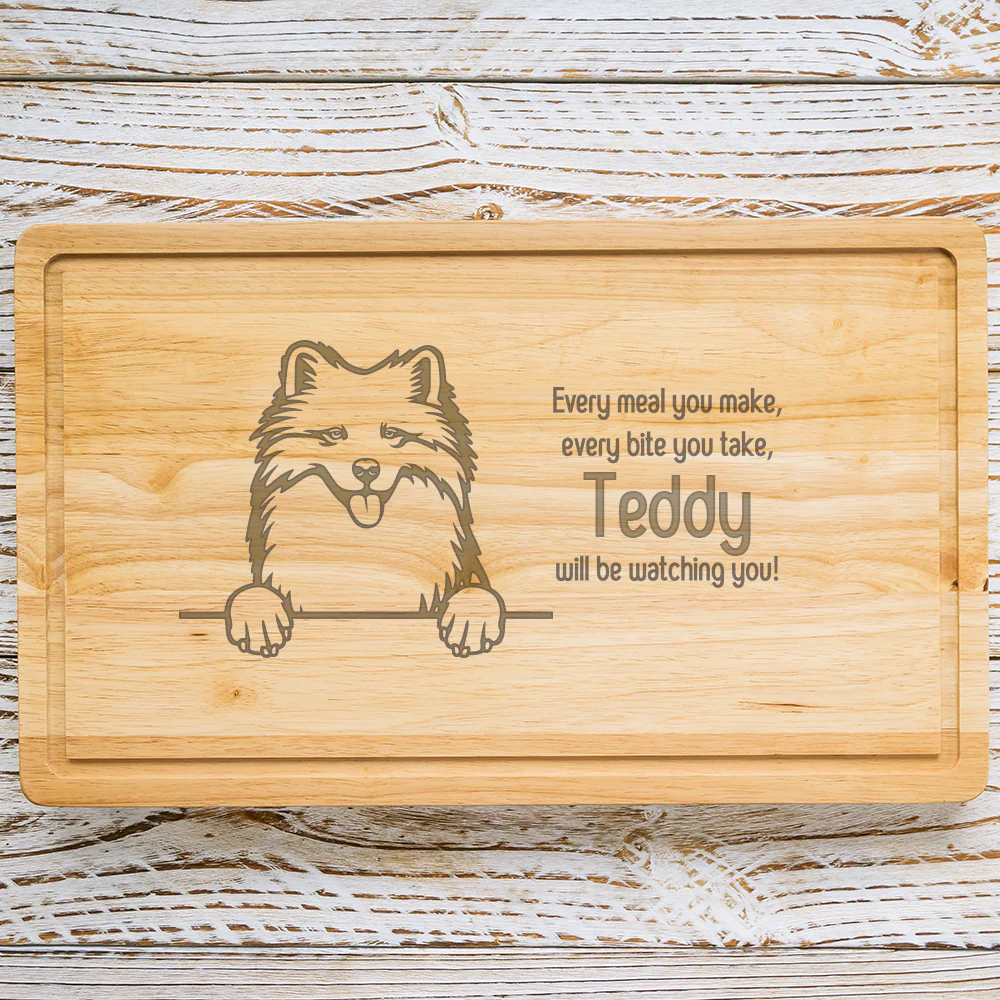Personalised Chopping Board - Dog Breed & Name - Image 77