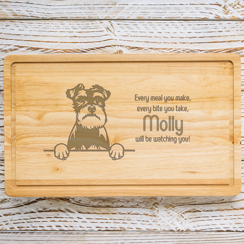 Personalised Chopping Board - Dog Breed & Name - Image 79