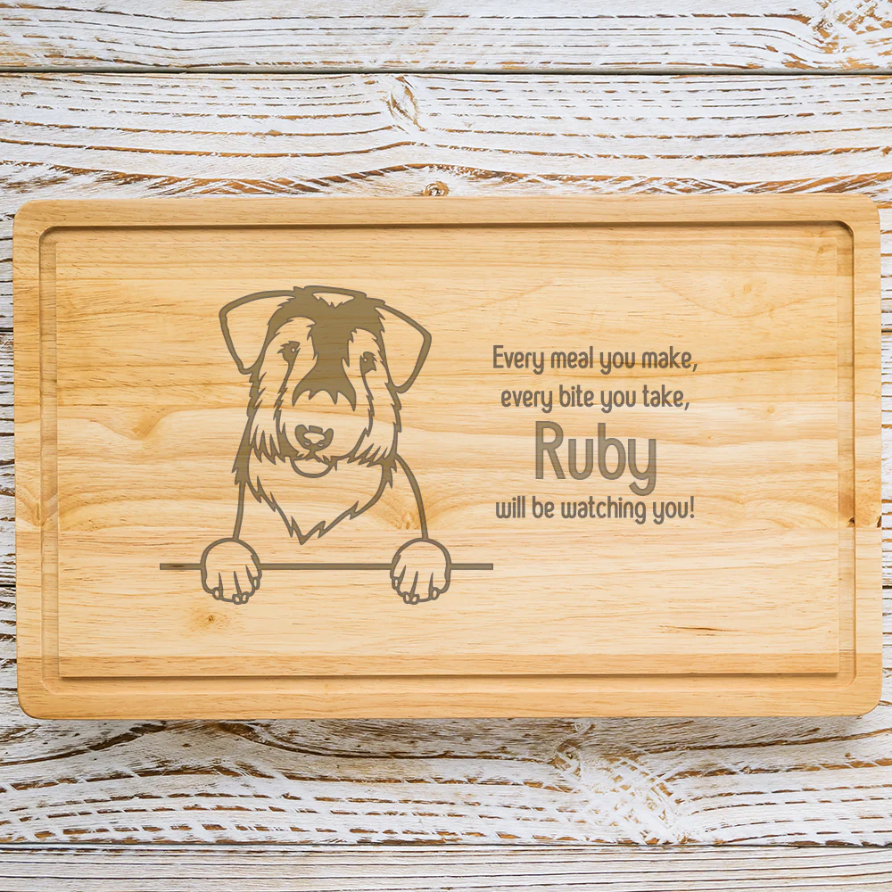 Personalised Chopping Board - Dog Breed & Name - Image 81
