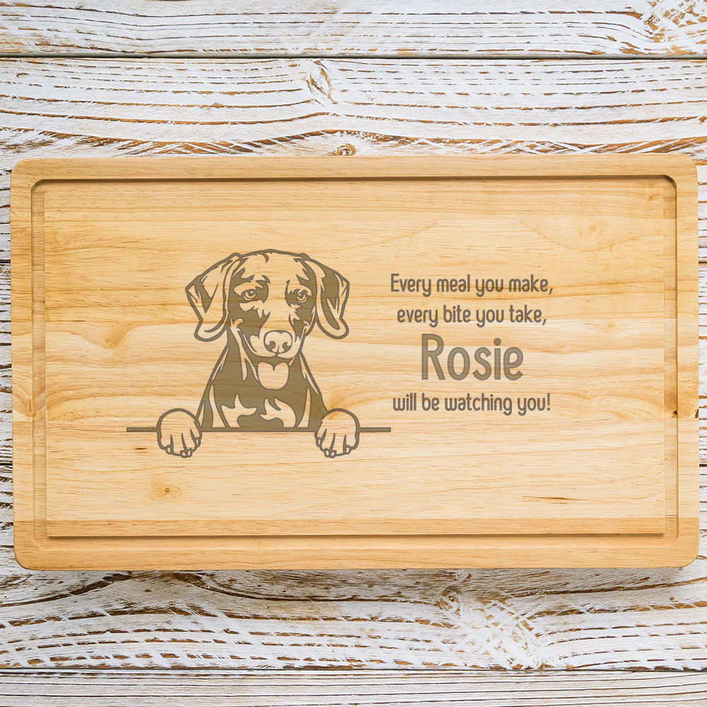 Personalised Chopping Board - Dog Breed & Name - Image 91