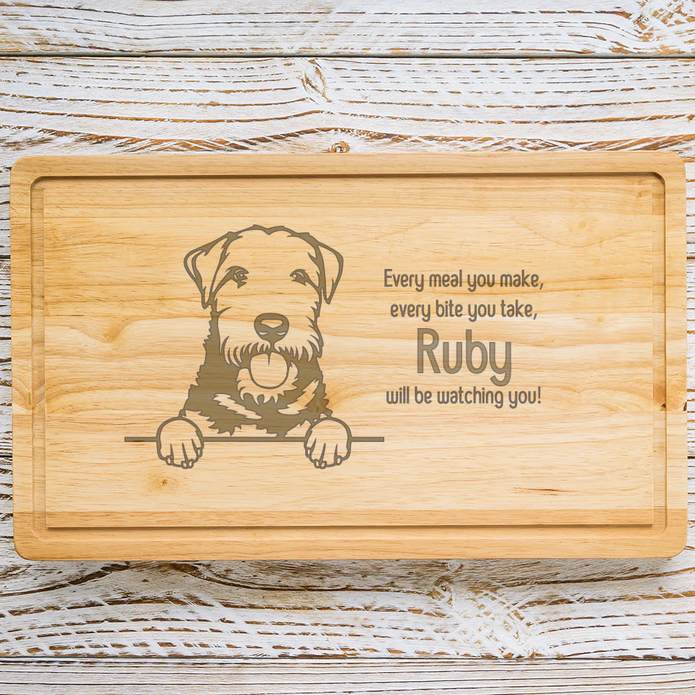 Personalised Chopping Board - Dog Breed & Name - Image 95