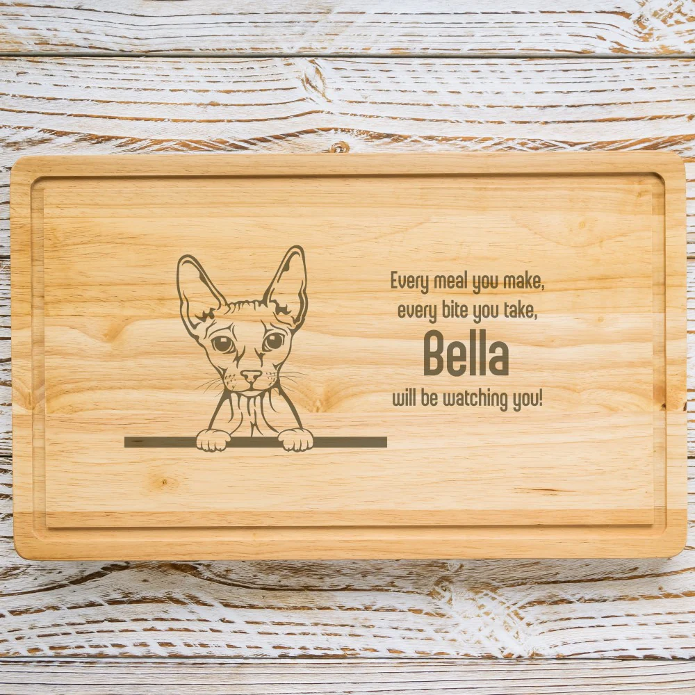 Personalised Chopping Board - Cat Breed & Name - Image 10