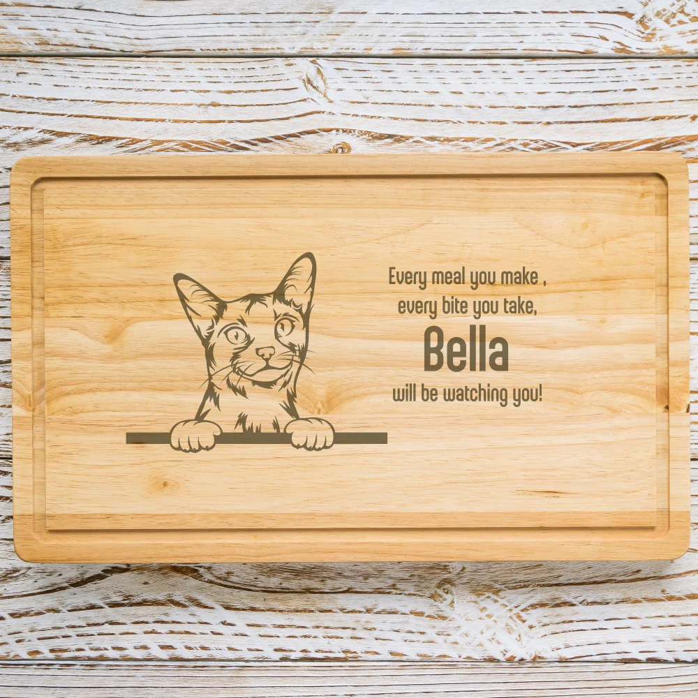 Personalised Chopping Board - Cat Breed & Name - Image 11