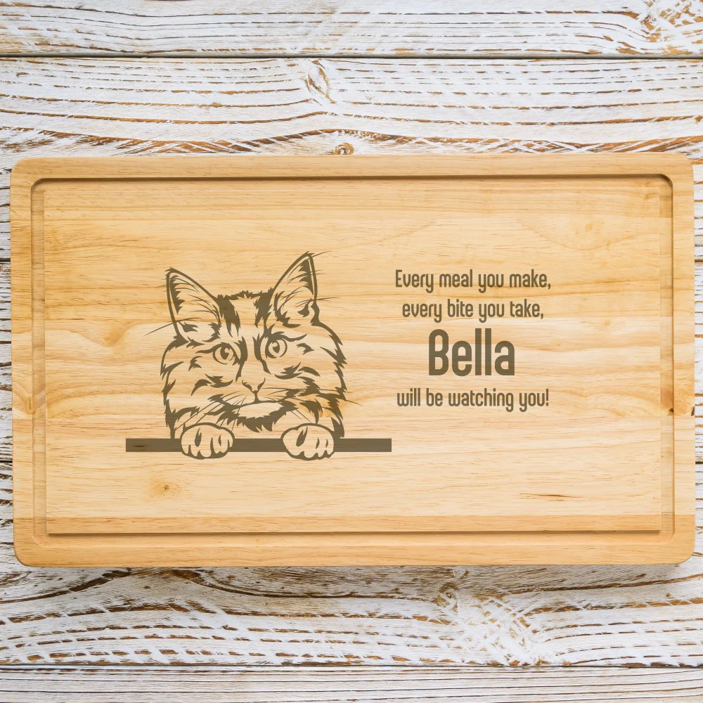 Personalised Chopping Board - Cat Breed & Name - Image 12