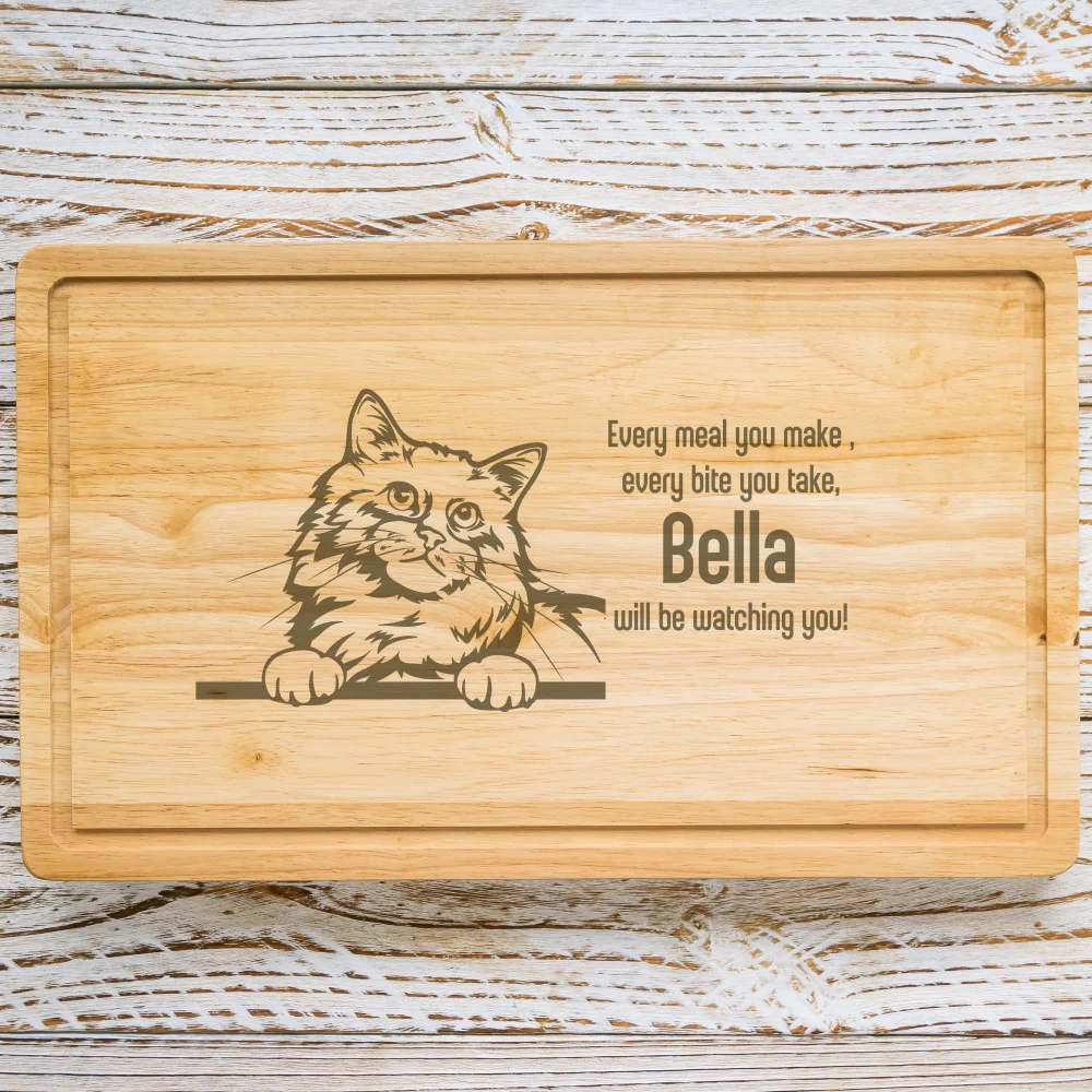 Personalised Chopping Board - Cat Breed & Name - Image 13