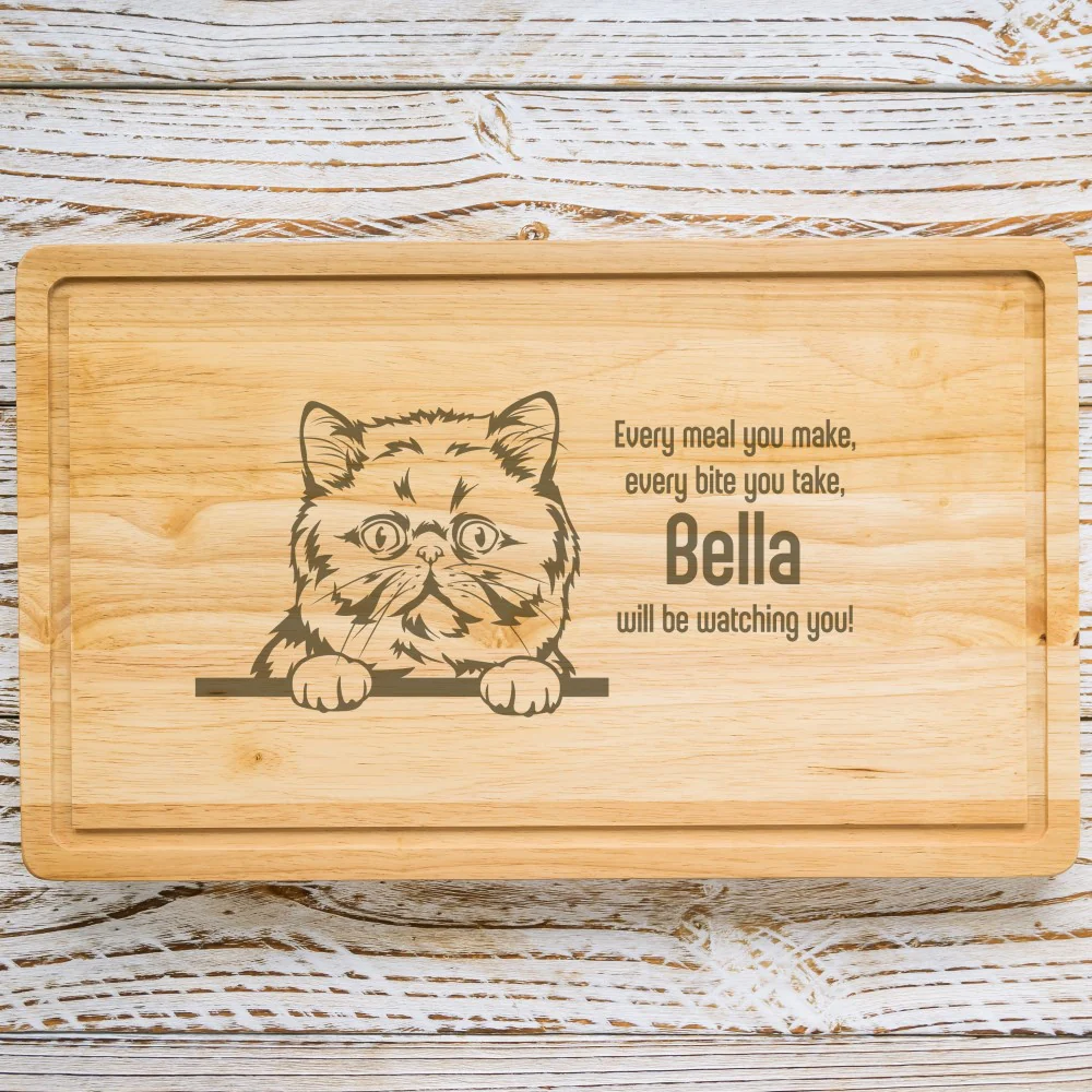 Personalised Chopping Board - Cat Breed & Name - Image 17