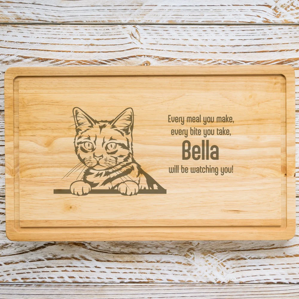 Personalised Chopping Board - Cat Breed & Name - Image 18
