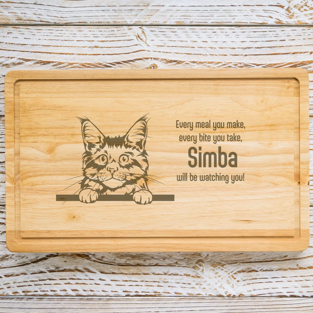 Personalised Chopping Board - Cat Breed & Name - Image 23